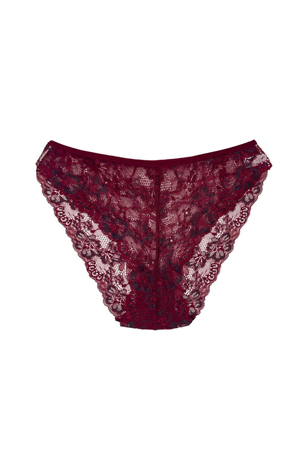 Double Color Lace High Waist Women's Panties 10 Pcs