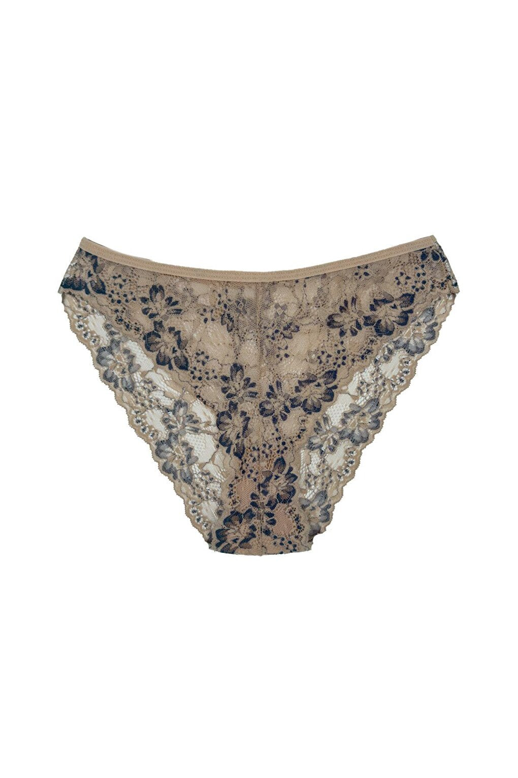 Double Color Lace High Waist Women's Panties 7-Piece