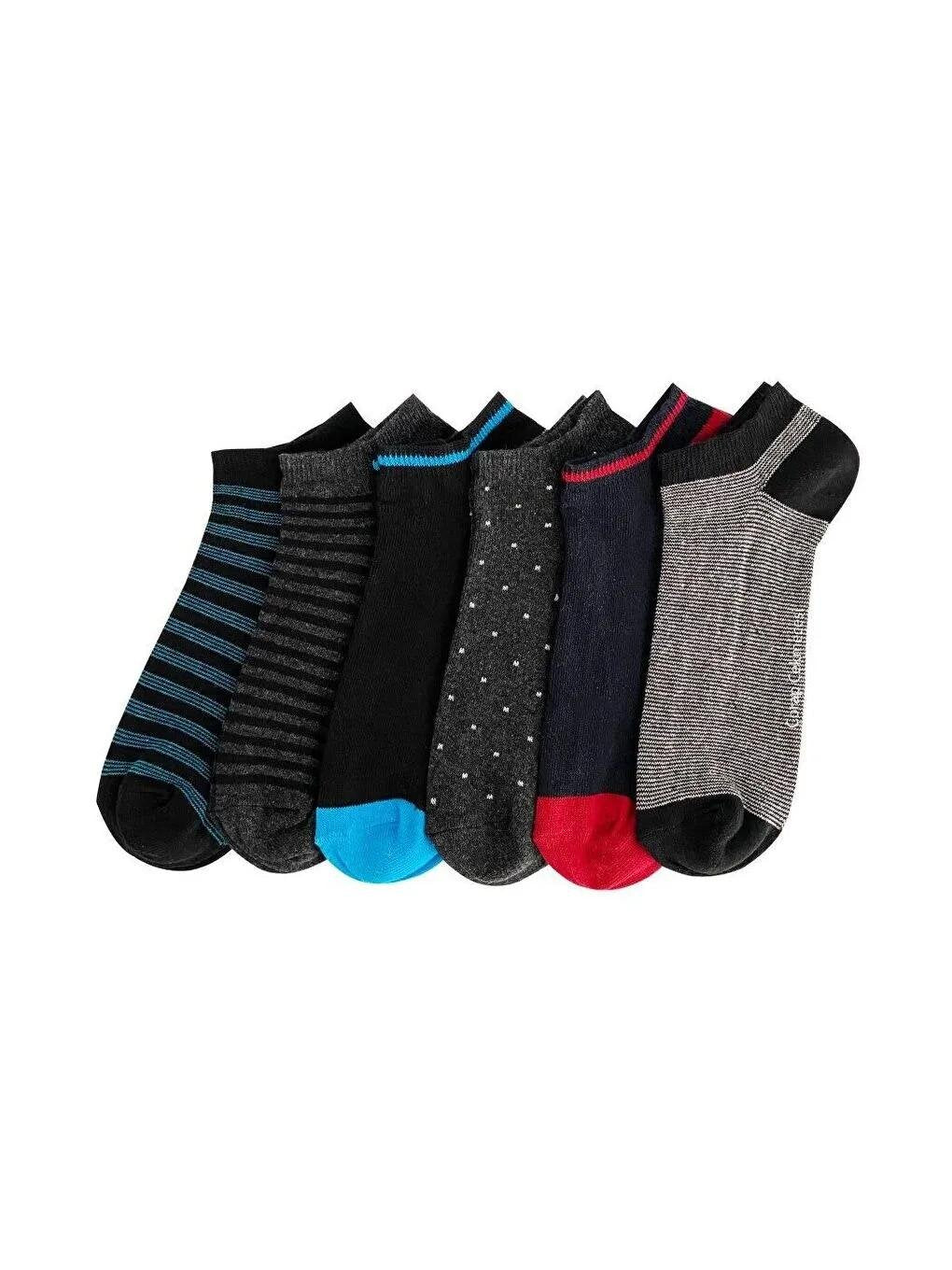 Men's 6-Piece Short Socks Brad Model