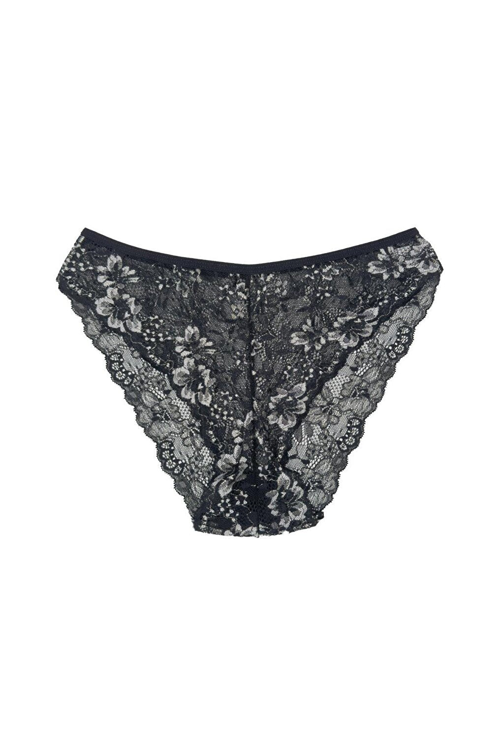 Double Color Lace High Waist Women's Panties 5-Piece