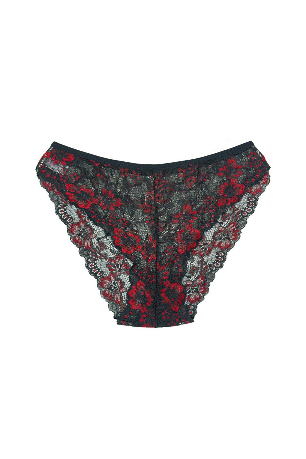 Double Color Lace High Waist Women's Panties 5-Piece