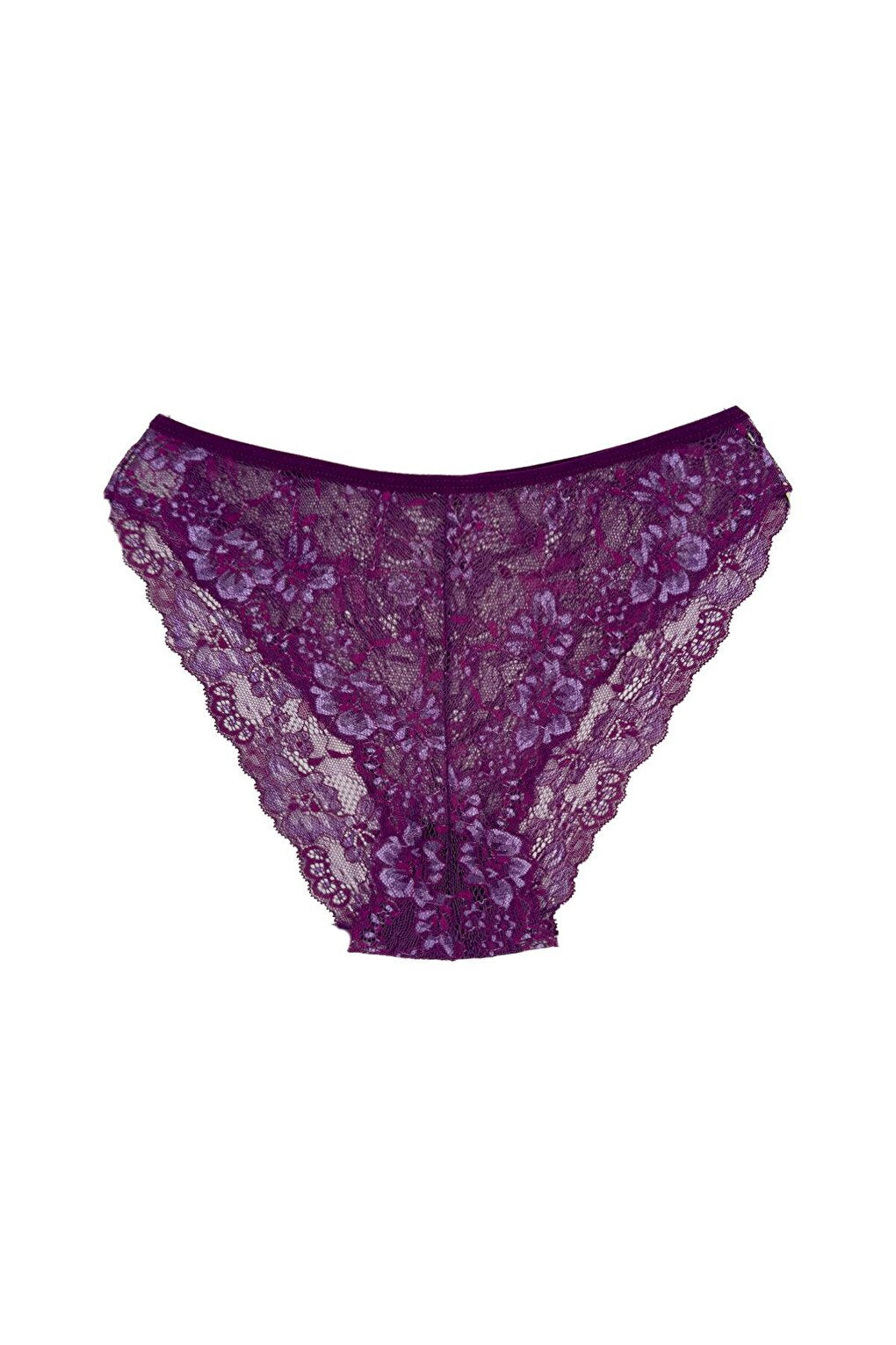 Double Color Lace High Waist Women's Panties 3-Piece