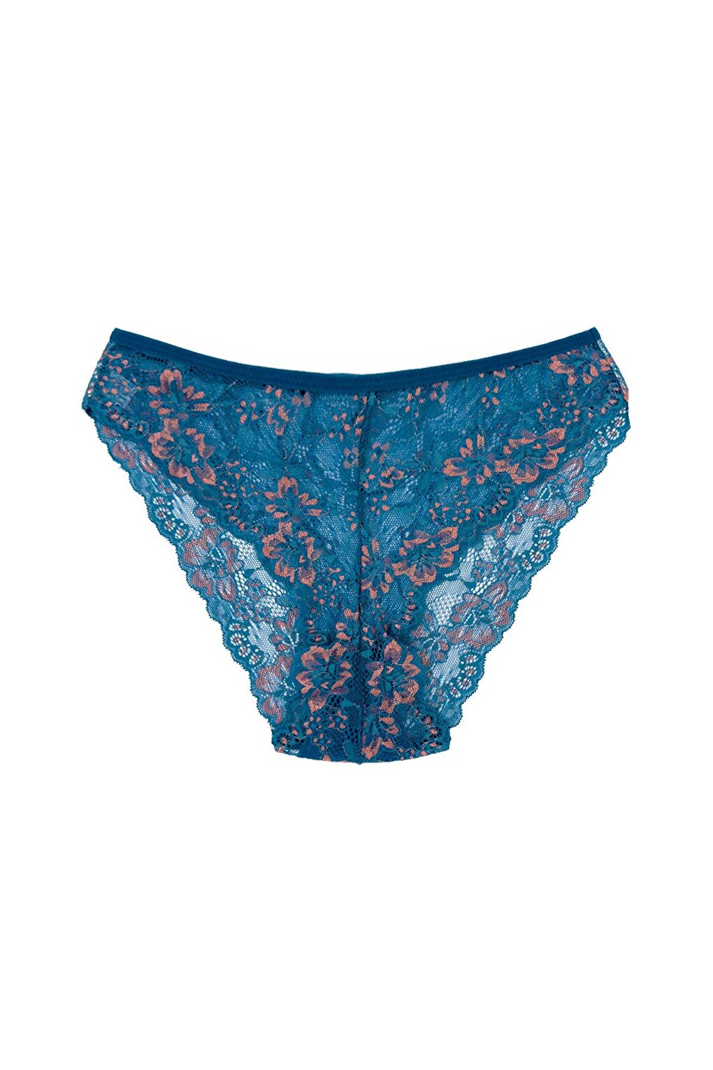 Double Color Lace High Waist Women's Panties