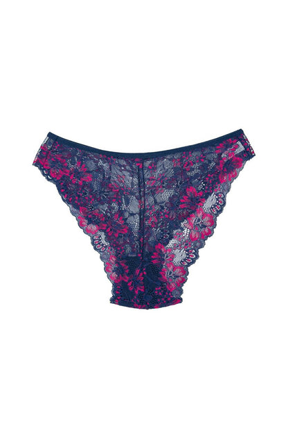 Double Color Lace High Waist Women's Panties