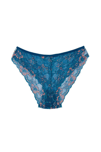 Double Color Lace High Waist Women's Panties