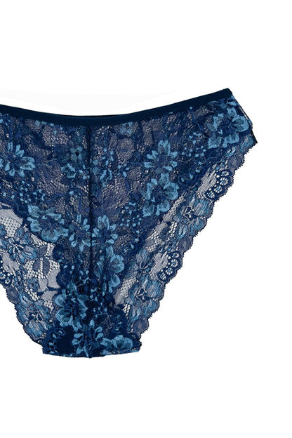 Double Color Lace High Waist Women's Panties