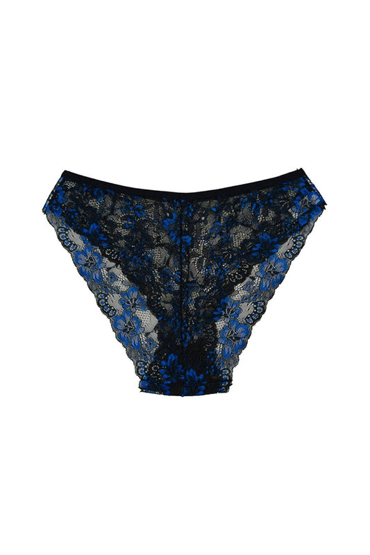 Double Color Lace High Waist Women's Panties