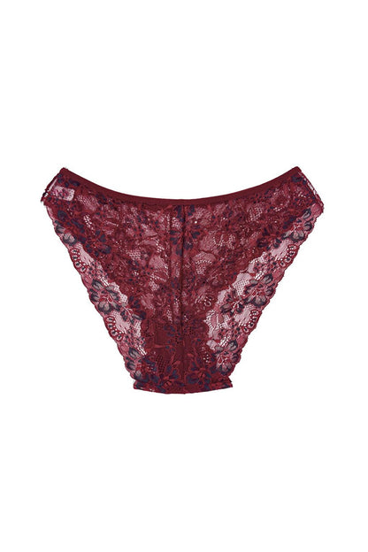 Double Color Lace High Waist Women's Panties