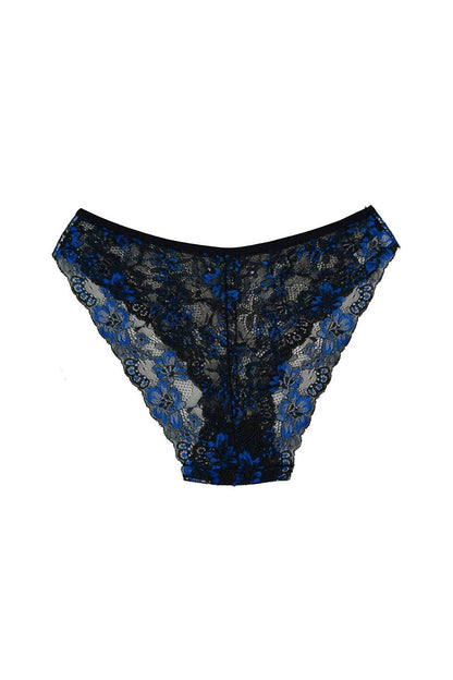 Double Color Lace High Waist Women's Panties