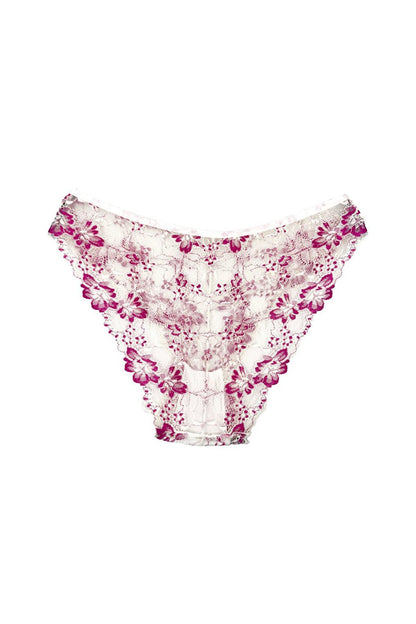 Double Color Lace High Waist Women's Panties