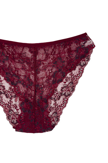 Double Color Lace High Waist Women's Panties