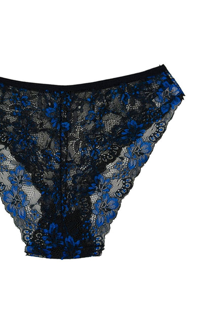 Double Color Lace High Waist Women's Panties