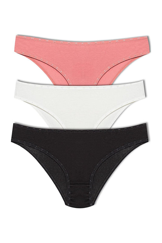 Cotton Heart Rubber Women's Panties 3-pack