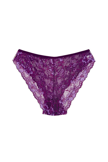 Double Color Lace High Waist Women's Panties