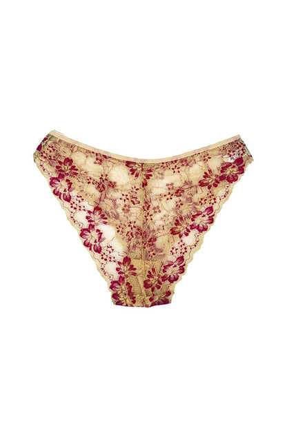 Double Color Lace High Waist Women's Panties