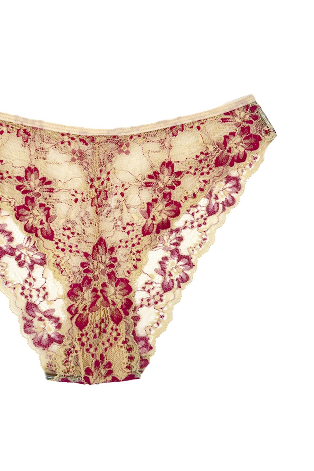 Double Color Lace High Waist Women's Panties