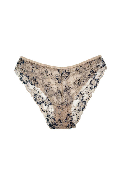 Double Color Lace High Waist Women's Panties