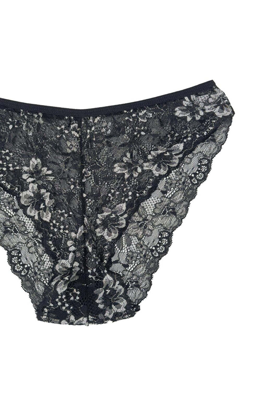 Double Color Lace High Waist Women's Panties