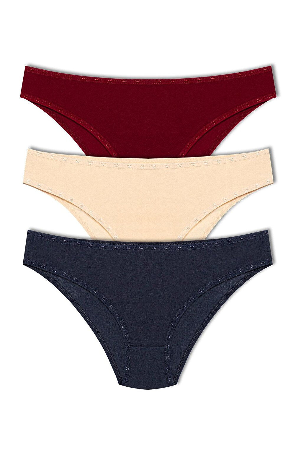 Cotton Heart Rubber Women's Panties 3-pack