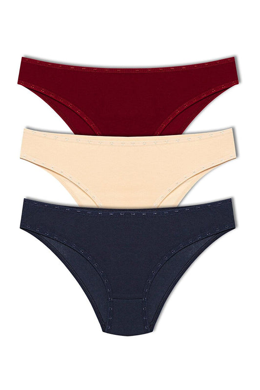 Cotton Heart Rubber Women's Panties 3-pack