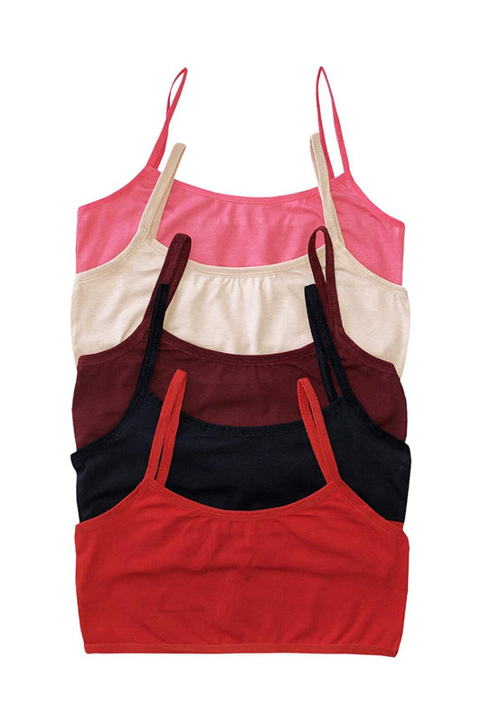 Women's Colorful Rope Strap Bustier 5 Piece