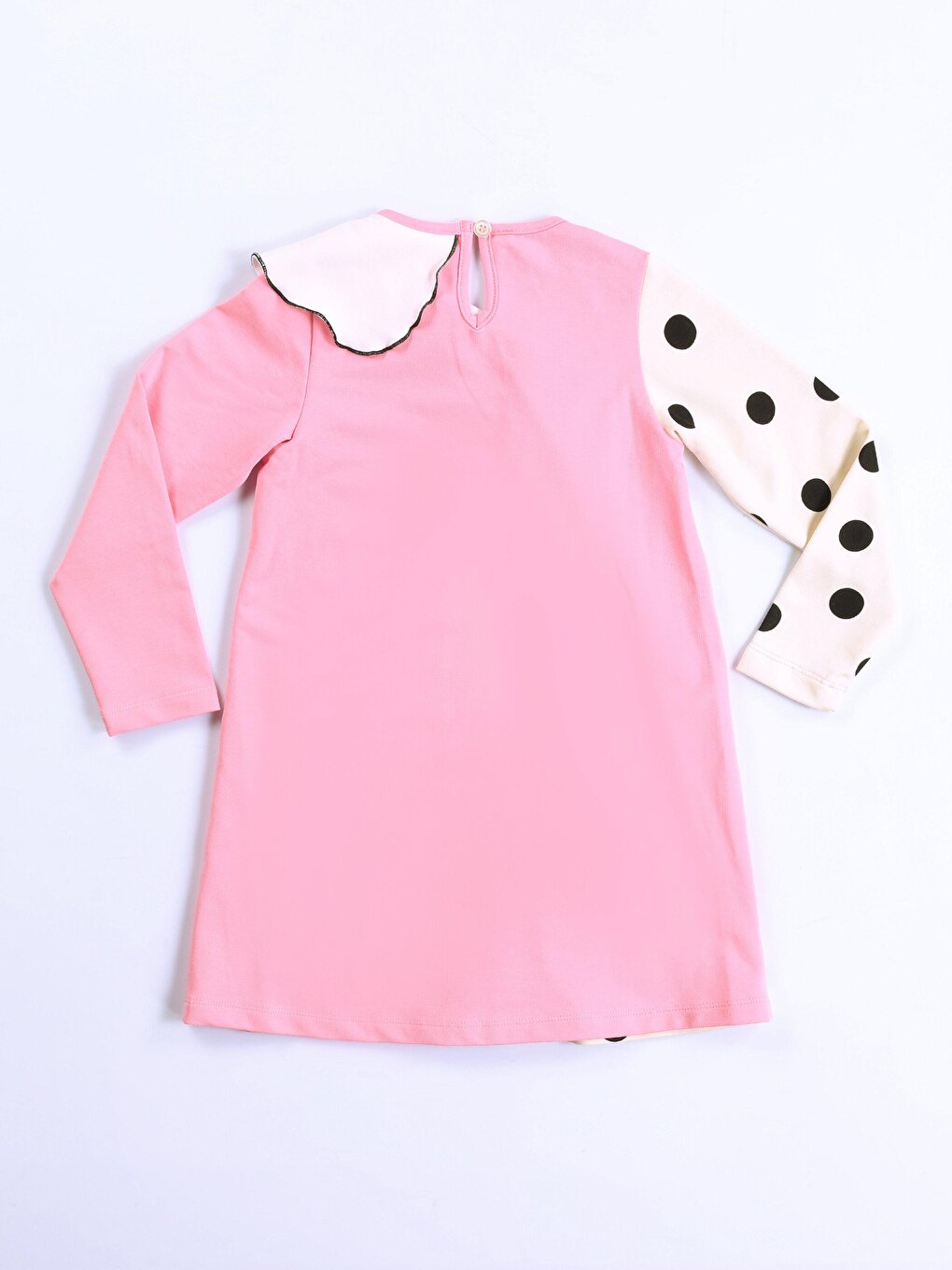 Polka Dot Asymmetric Ruffle Girl's Dress