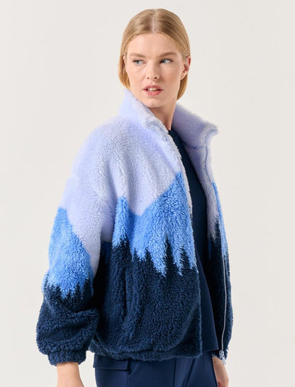 Blue Knitted Jacket