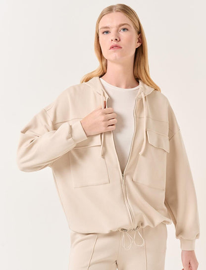 Beige Knitted Jacket