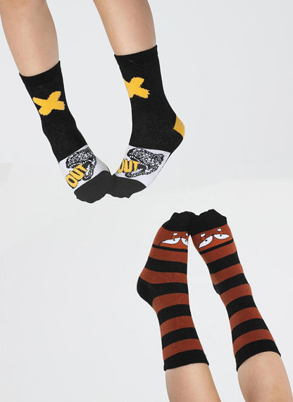 Fox&amp;Dino 2 Pack Boys Socks