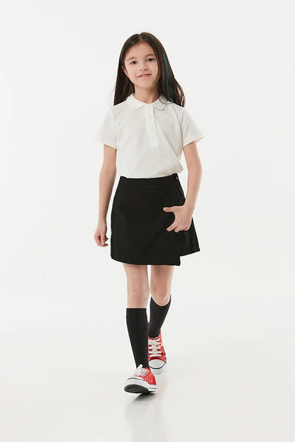 Girl's Zipper Waist Skirt with Shorts