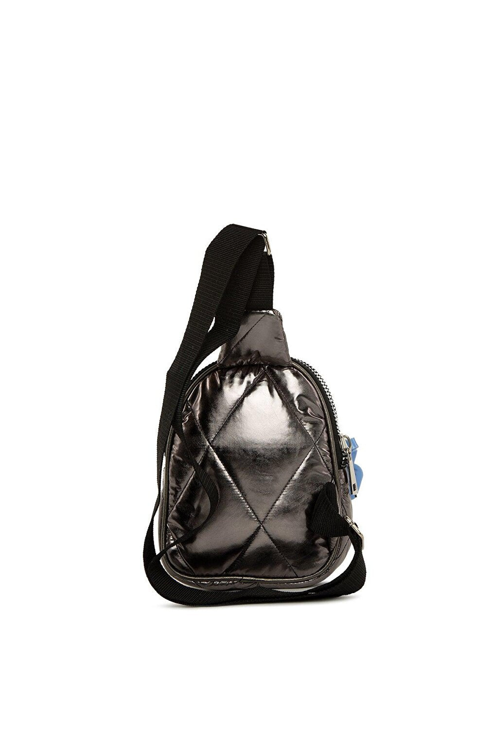 Thick Double Zipper Inflatable Crossbody Bag