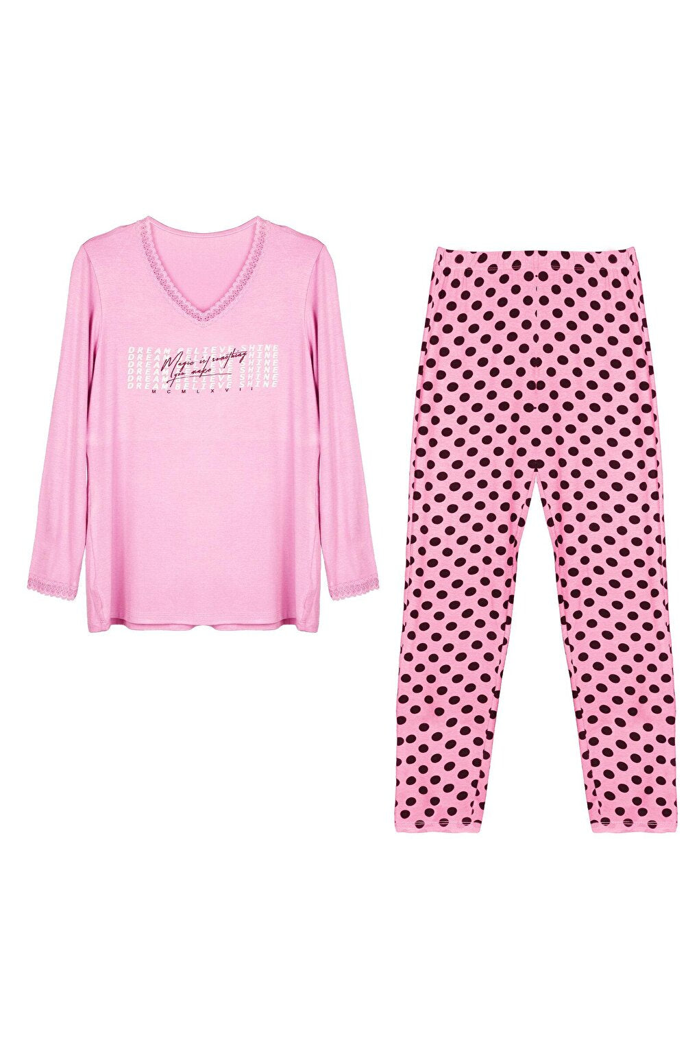 Women's Long Sleeve Viscose Pajama Set