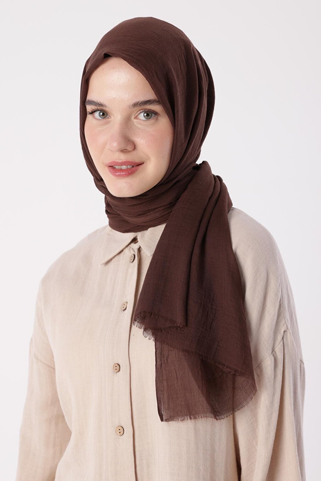 Bitter Brown Olay Cotton Shawl