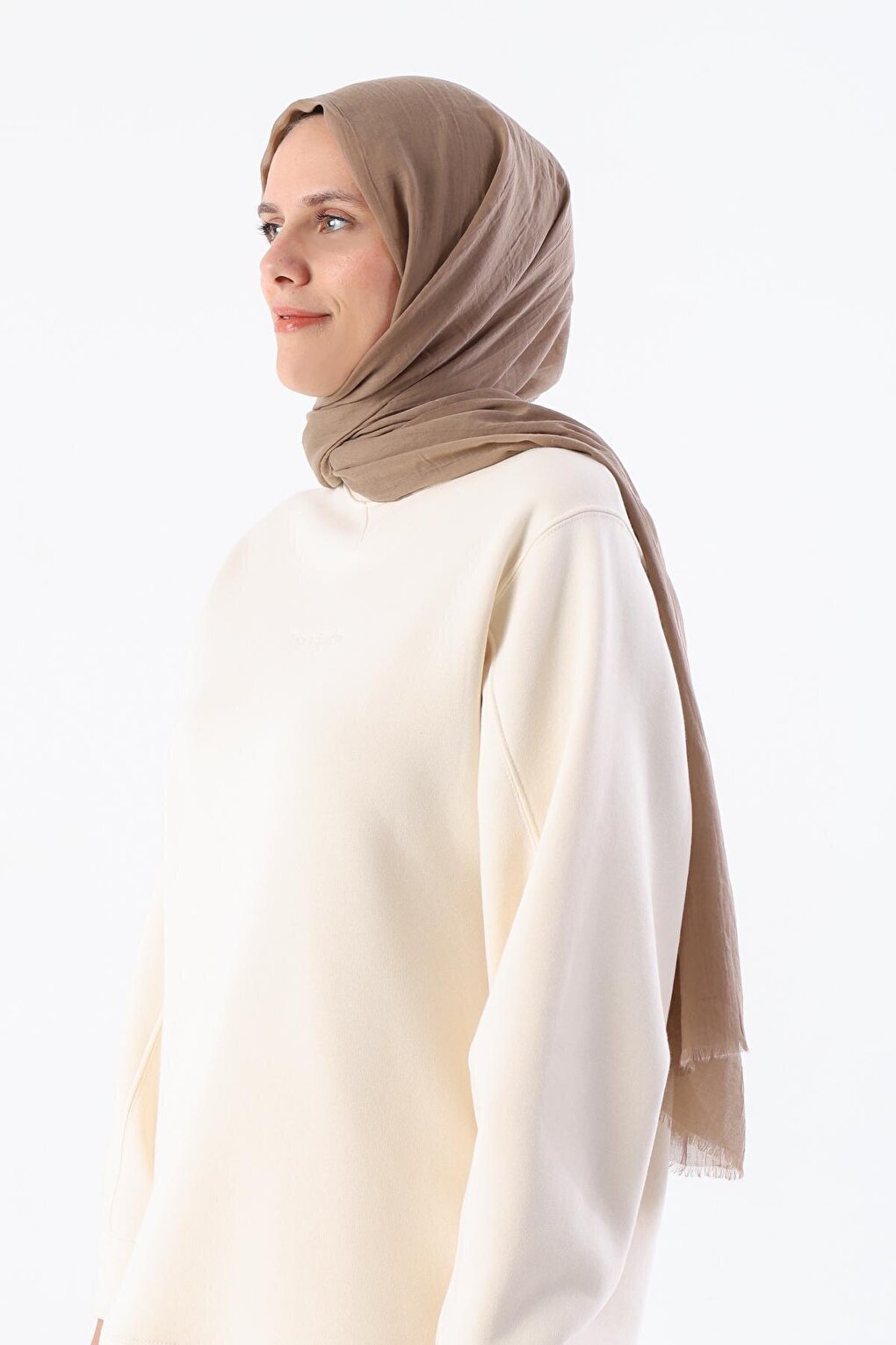 Milky Brown Olay Cotton Shawl