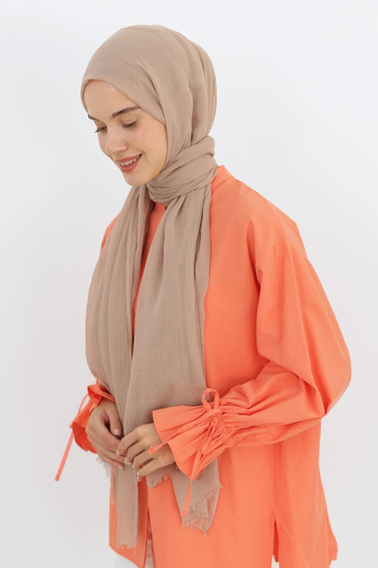 Beige Olay Cotton Shawl