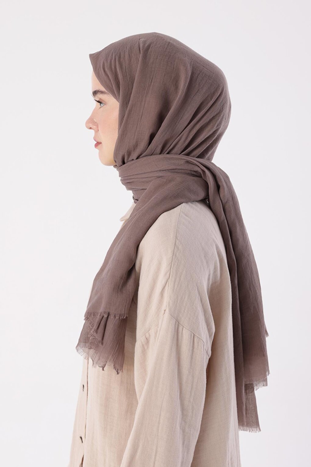 Dark Mink Olay Cotton Shawl