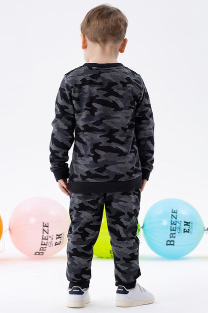 Baby Boy Tracksuit Set Camouflage Patterned Mixed Color (1.5-2 Years)