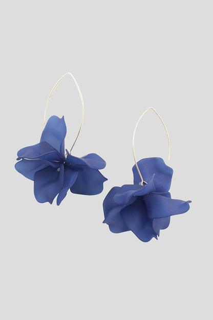 Blue Holulu Flower Earrings