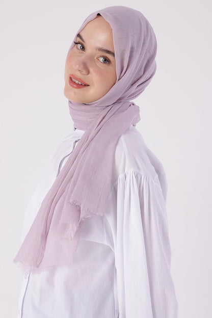 Light Lilac Olay Cotton Shawl