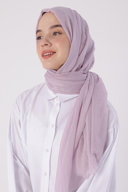 Light Lilac Olay Cotton Shawl