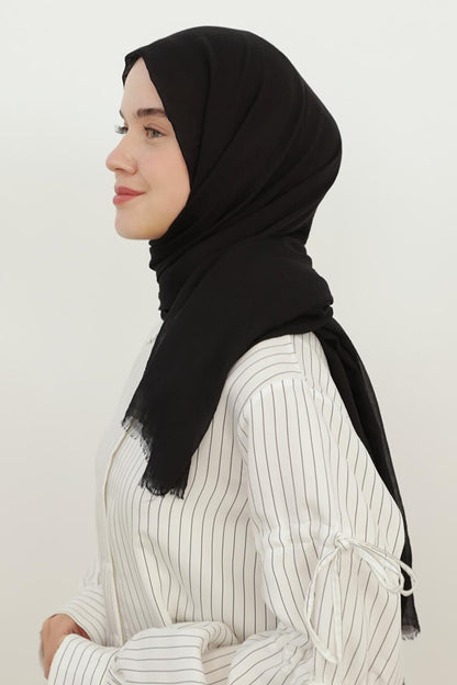 Black Olay Cotton Shawl