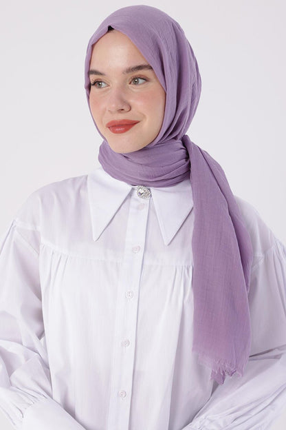 Lilac Olay Cotton Shawl