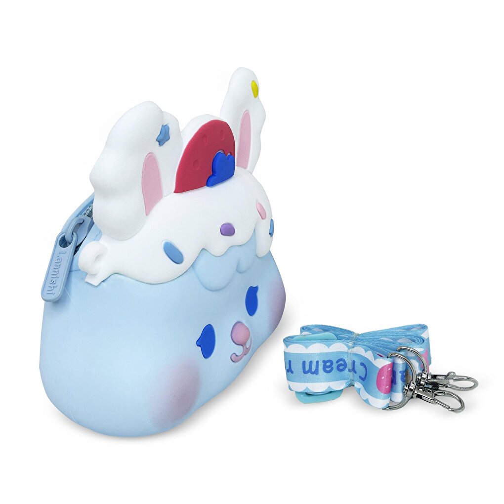 Silicone Blue Rabbit Shoulder Bag