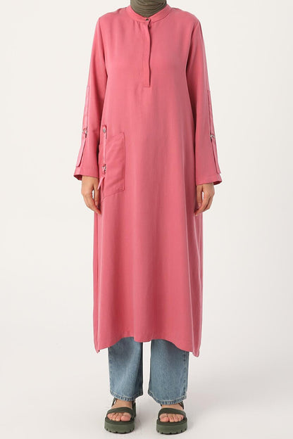 Rose Magister Collar Large Pocket Tunic