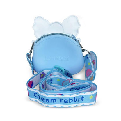 Silicone Blue Rabbit Shoulder Bag