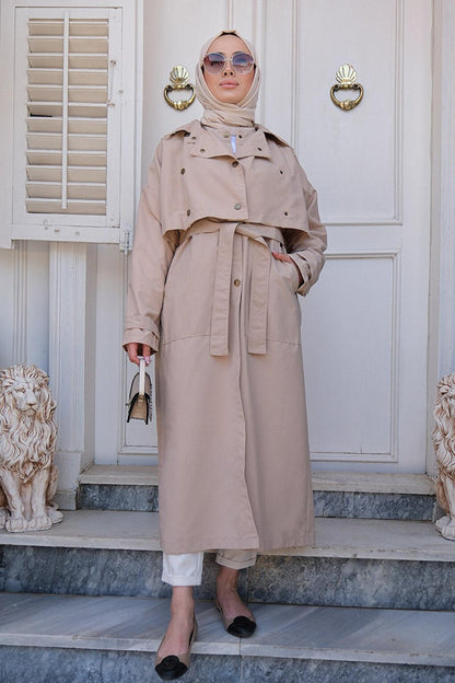 Snap Piece Trench Cream