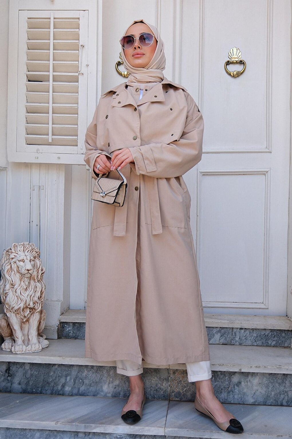 Snap Piece Trench Cream