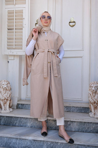 Snap Piece Trench Cream