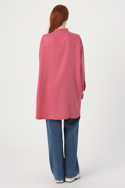 Comfortable Fit Tunic with Rose Side Pockets