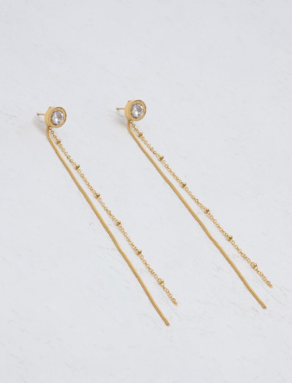 Gold Stylish Dangle Earrings